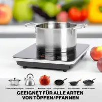 ProfiCook Plaque Induction 2000 W Tactile Noire