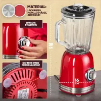 ProfiCook blender PC-UM 1195 800W 1.5 Litres Red