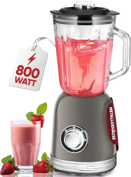 ProfiCook blender PC-UM 1195 800W 1.5 Litres grise