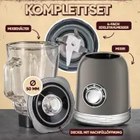 ProfiCook blender PC-UM 1195 800W 1.5 Litres grise