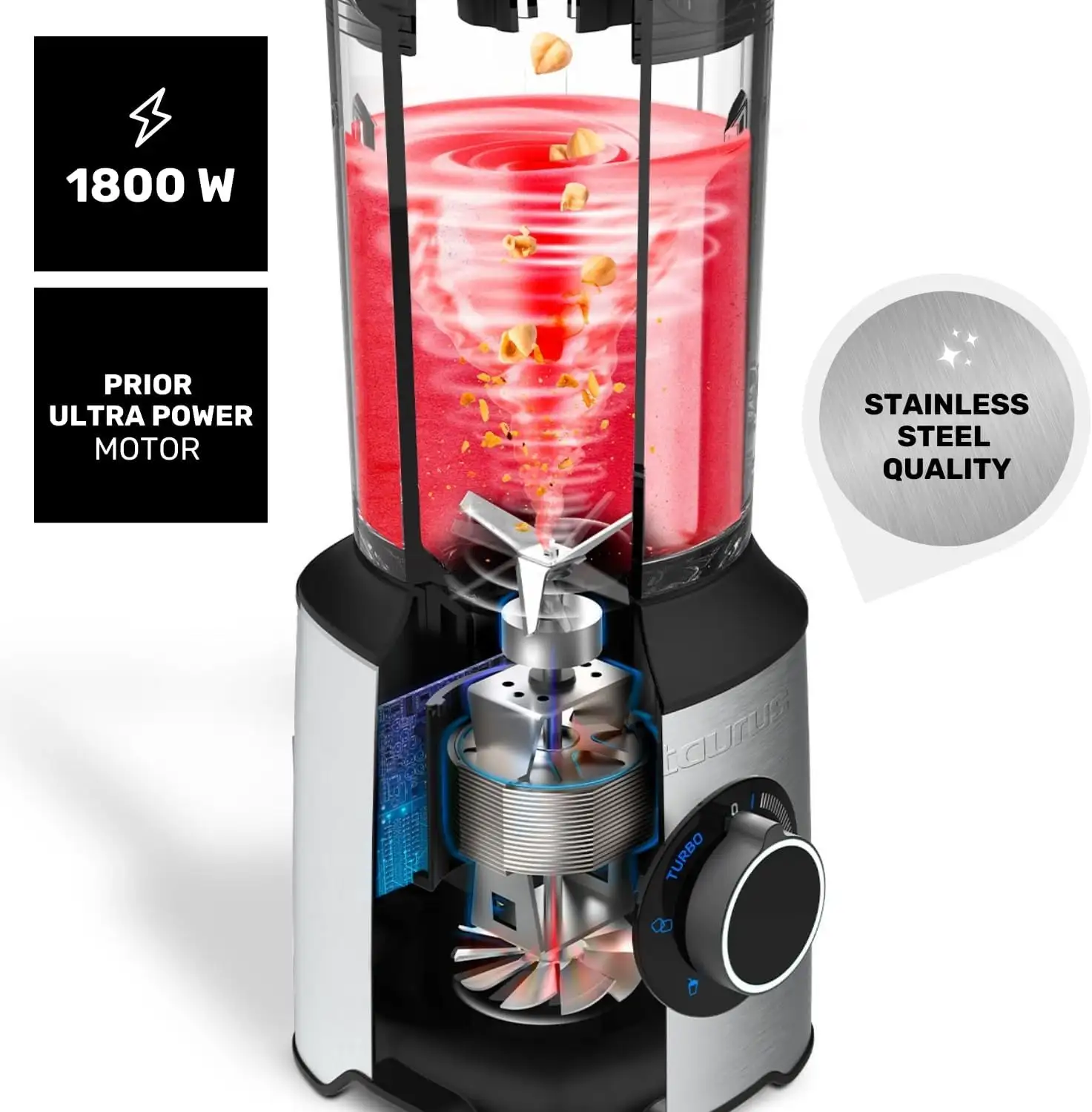 Taurus blender 1 800 W 20 vitesses Turbo