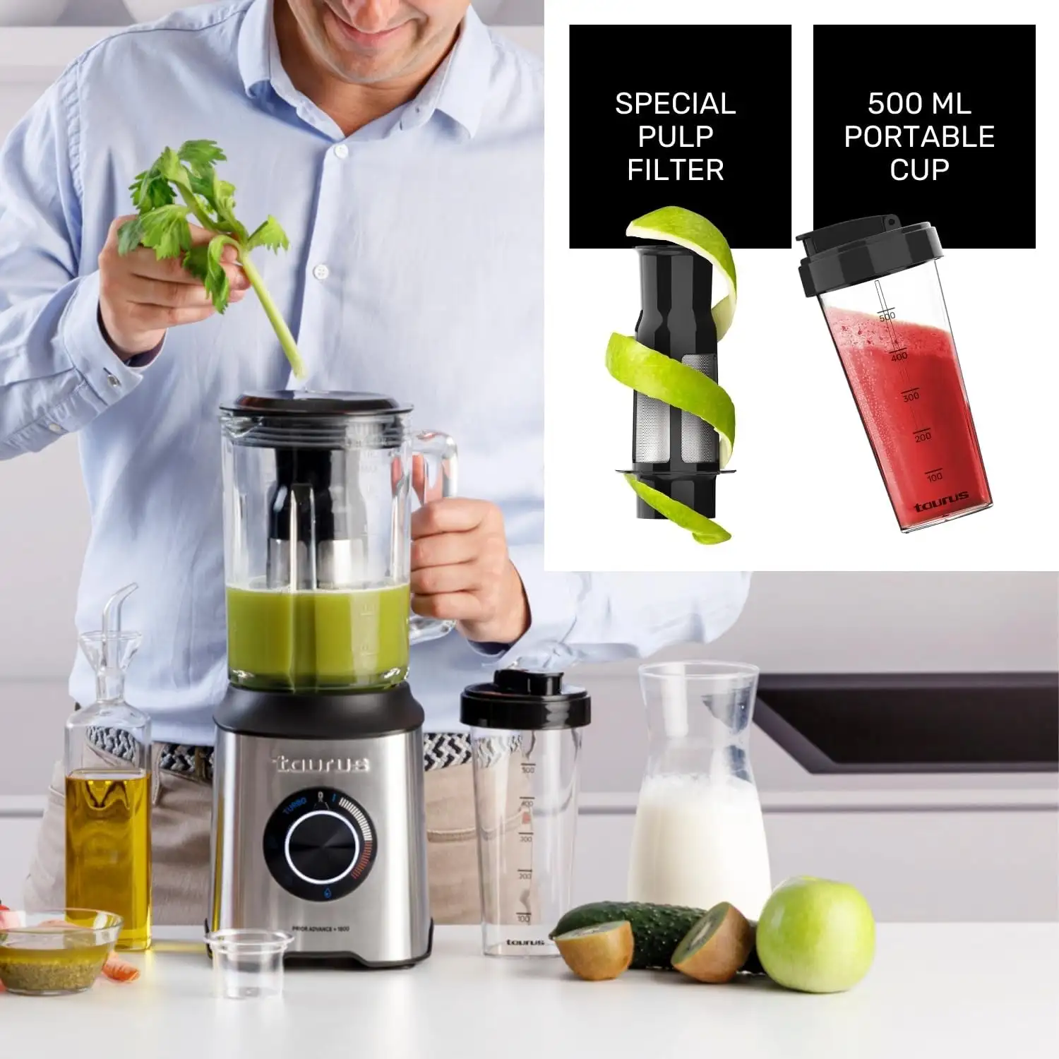 Taurus blender 1 800 W 20 vitesses Turbo