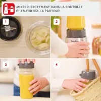 Moulinex Blender Mini mixeur compact 400 W LM17GD10