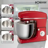 Robot pétrin  10L 1500W Bomann KM 6036 CB Rouge