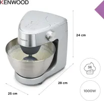 Kenwood Robot Pâtissier WKHC29.Q0SI 1000 W 4,3 L