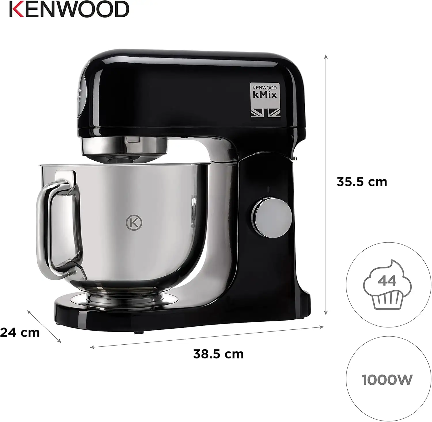 Kenwood petrin 1000w 5 L KMX750AAB