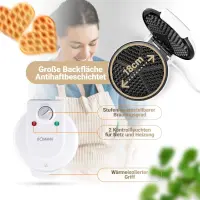 Bomann Electrique Gaufrier WA 5018 CB BLANC