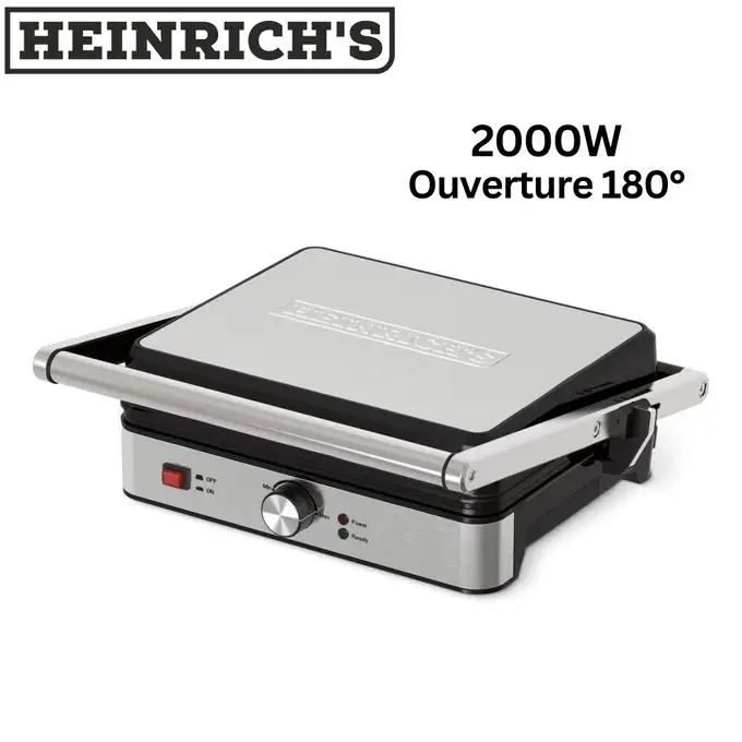 Heinrichs Panineuse 2 000 W gril à panini HKG 8685