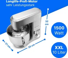 ProfiCook Robot Cuisine PC-KM1096 Inox 10 L
