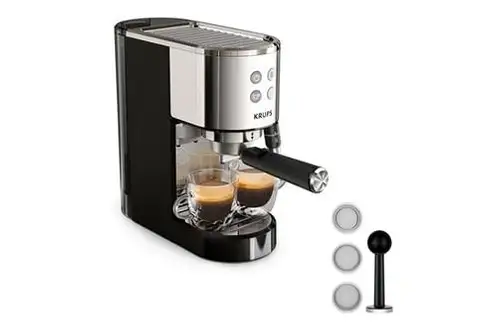 Krups XP444C10 Cafetière expresso a pompe VIRTUOSO+ inox