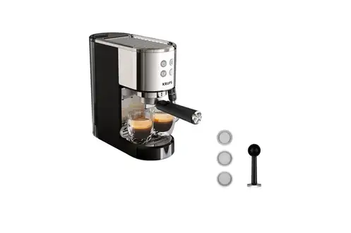 Krups XP444C10 Cafetière expresso a pompe VIRTUOSO+ inox