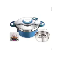 Seb cocotte minute duo 5L bleu