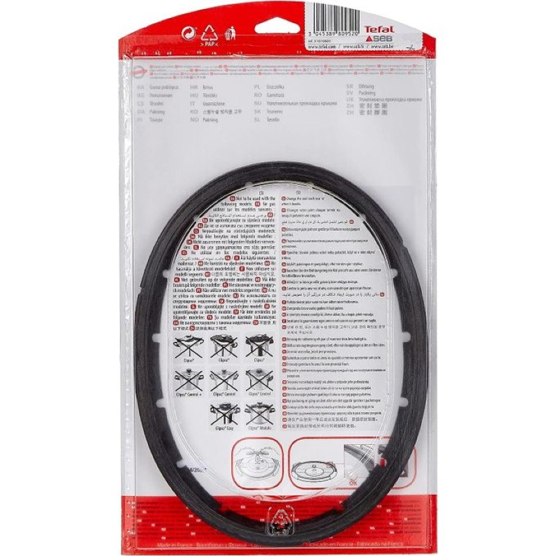 Seb Joint pour autocuiseur clipso 4.5L 6L X1010004