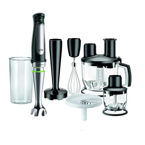 Braun mélangeur en acier inoxydable noir MQ 7087X