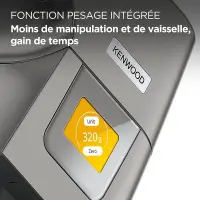 Kenwood pétrin pâtisserie titanium1400w KWL90.344SI