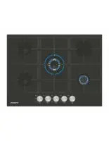 PROFF P707 Plaque de Cuisson Verre Noir 70CM