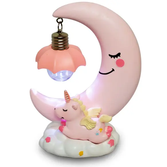 Veilleuse d'Enfant Lampe de Chevet Rose