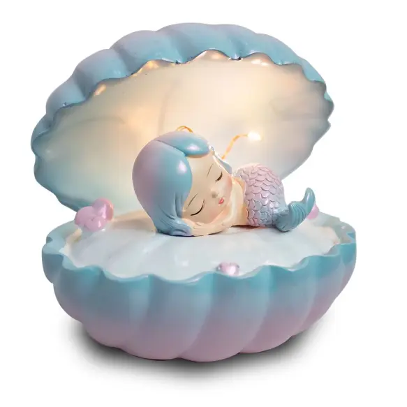 Veilleuse en forme de coquille Blue