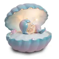 Veilleuse en forme de coquille Blue