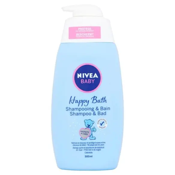 Nivea Shampooing et bain baby happy bath 500ML