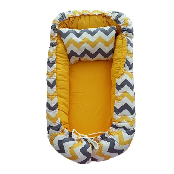 Bebekevi Lit de couchage pour bébé Jaune bevi 1035