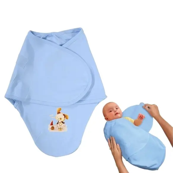 Bebekevi Couverture Bébé Emmaillotage Bleu