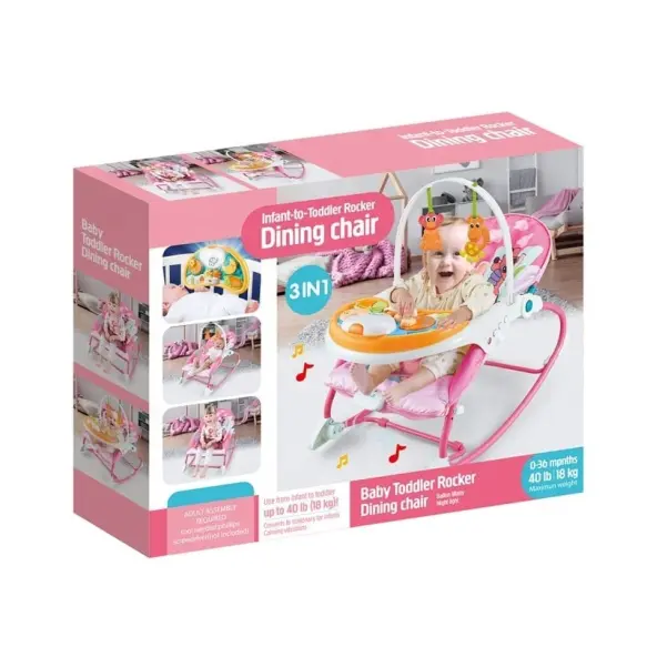 Baby toddler rocker chaise balançoire 3in1