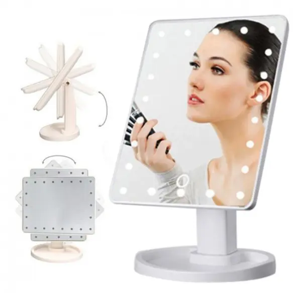 Miroir à LED&nbsp;de maquillage à 16 lumières