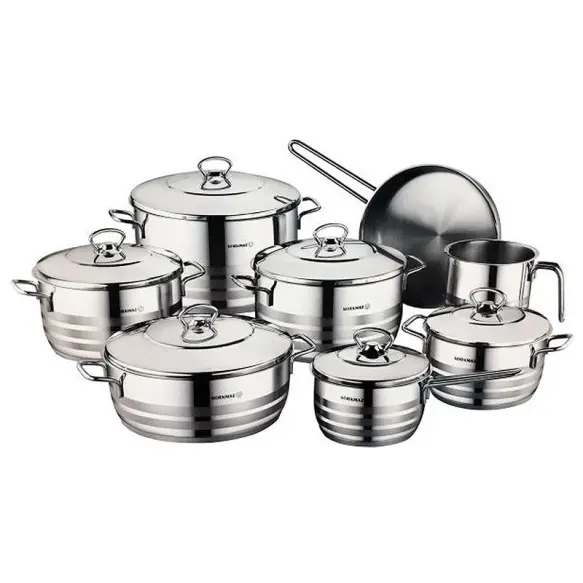 Korkmaz Série de Marmite Astra Grande 14 pcs Inox