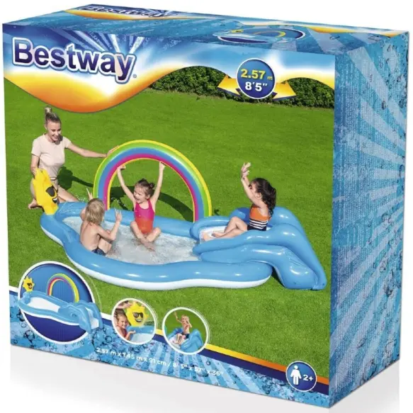 Bestway Piscine et aire de jeux 2.57mX1.45mX91cm    53092