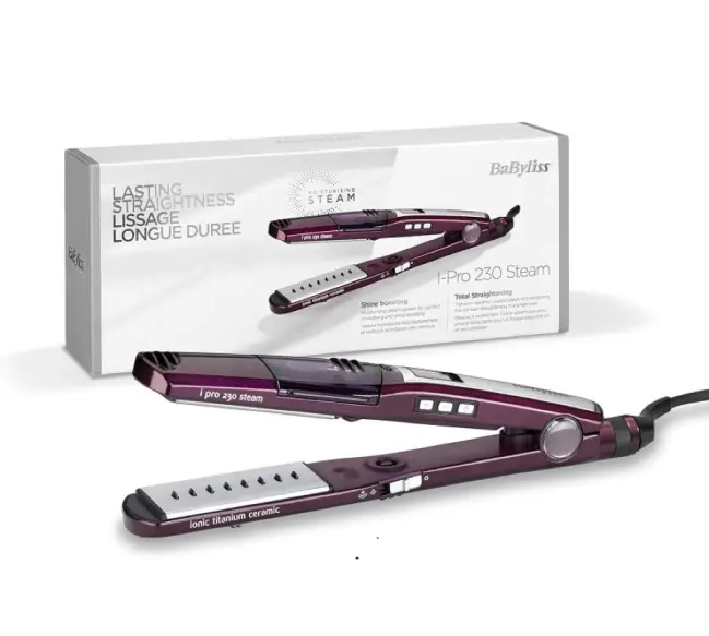 Lisseur Vapeur BaByliss  Steam Mauve ST395E