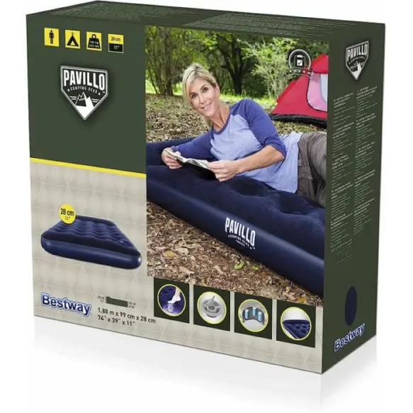 Bestway Matelas Gonflable 1 Place avec Pompe 67224