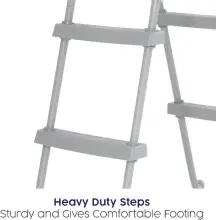 Bestway 58430 Echelle 2x2 marches pour piscine hauteur 84 cm