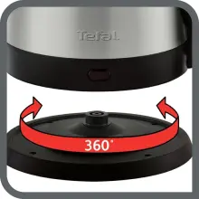 Tefal bouilloire 1.2L 1800W inox KI431D10