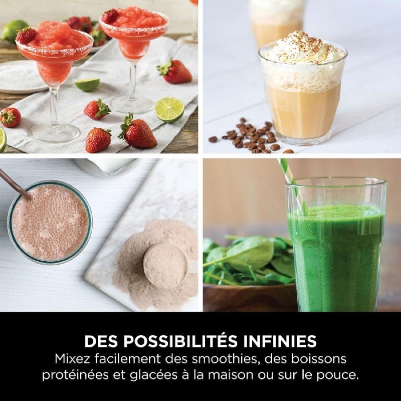 Ninja Blender portable sans fil Blast Noir BC151EUBK
