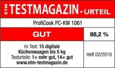 Proficook balance de cuisine inox Pc-Kw 1061
