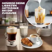 ProfiCook Mousseur à lait env. 500ml de mousse PC-MS 1032