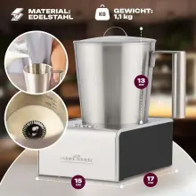 ProfiCook Mousseur à lait env. 500ml de mousse PC-MS 1032