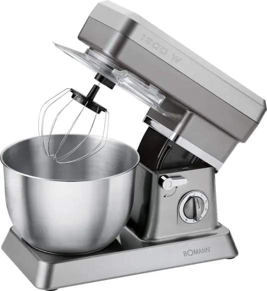 Bomann  Pétrin 6.3 L 1200 W  KM 398 CB GRIS