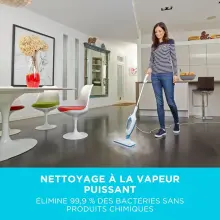 BLACK+DECKER Balai Vapeur. Nettoyeur de Sol 1300W FSM13E1-QS