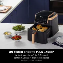 Ninja friteuse air fryer max pro AF180EUCP 6.2 L