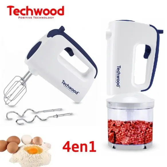 Techwood Batteur Électrique 4en1 Tmh-8300