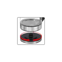 bomann bouilloire electrique en verre 1.7l  2200w Wks6032
