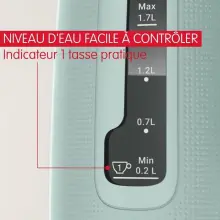 Bouilloire Moulinex Sans Fil 1.7L BY2M1310 Inox