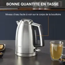 Bouilloire Krups Inox 1.7L Filtre Anticalcaire BW552D10