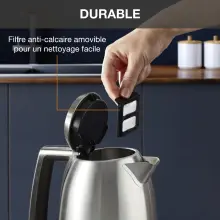 Bouilloire Krups Inox 1.7L Filtre Anticalcaire BW552D10