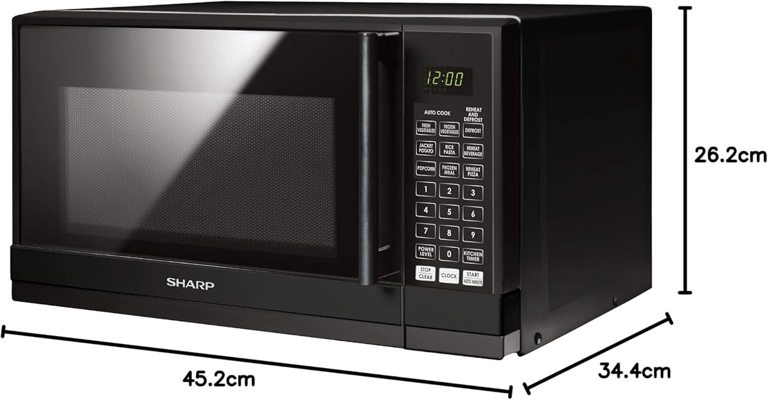 Sharp micro onde 10 power levels 20l R-20GHM-BK3