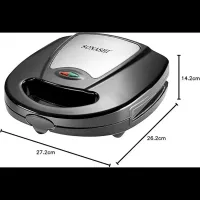 Panineuse Et Gaufrier 3en1 760W Noir SONASHI SSM-861