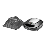 Panineuse Et Gaufrier 3en1 760W Noir SONASHI SSM-861