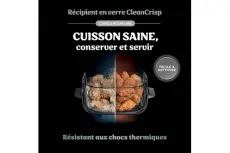 Ninja Crispi Airfryer en verre FN101EUGY Bleu Gris FN101EUGY